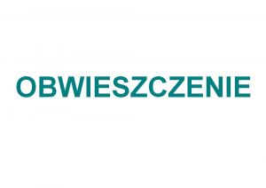 obwieszczenieobwieszczenie