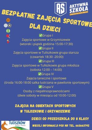 harmonogram aktywna szkoła