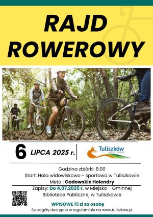 Plakat Rajd Rowerowy Pierwszy