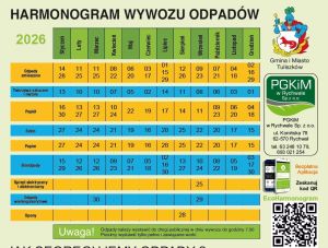 Harmonogram wywozu odpadów