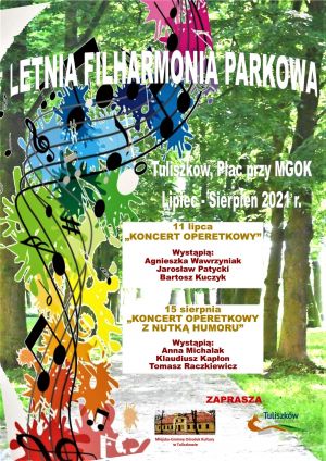 plakat zajęciaplakat letnia filharmonia