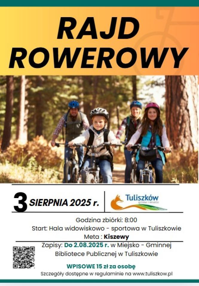 Zapraszamy na kolejny rajd rowerowy!