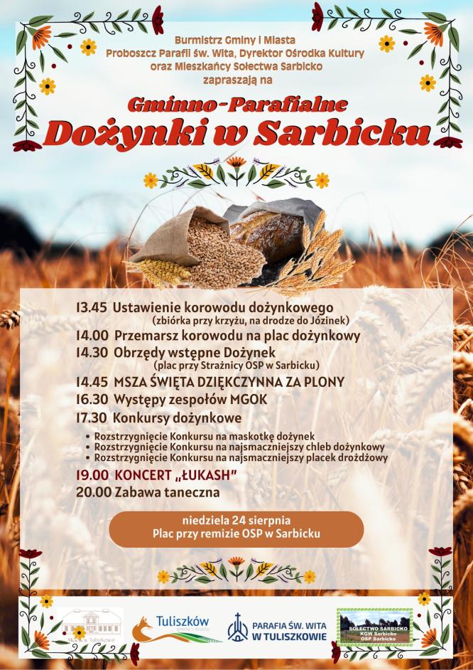 Gminno - Parafialne Dożynki w Sarbicku.