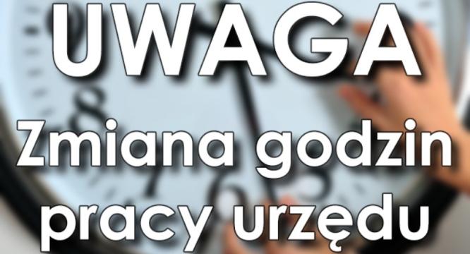Nowe godziny pracy Urzędu Gminy i Miasta w Tuliszkowie od dnia 1 lutego 2025 r.