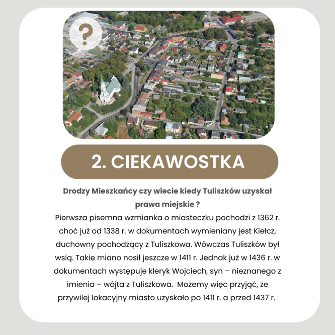 Czy wiecie, kiedy Tuliszków uzyskał prawa miejskie?