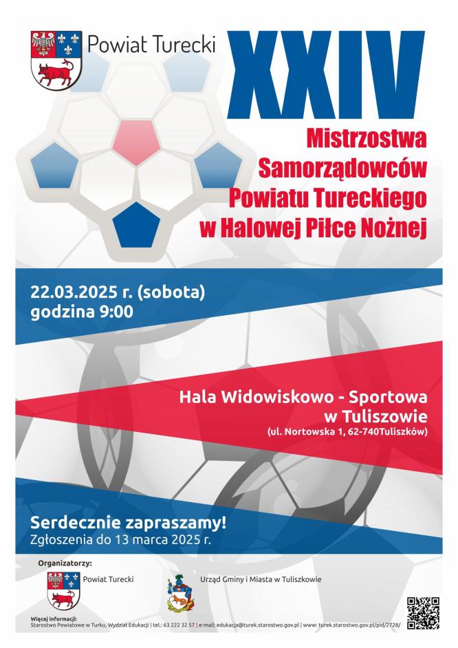 XXIV Mistrzostwa Samorządowców Powiatu Tureckiego w Halowej Piłce Nożnej.