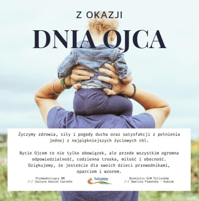 Życzenia z okazji Dnia Ojca.