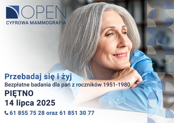 Zapraszamy na bezpłatne badania mammograficzne