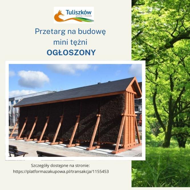 Informacja o ogłoszeniu przetargu.