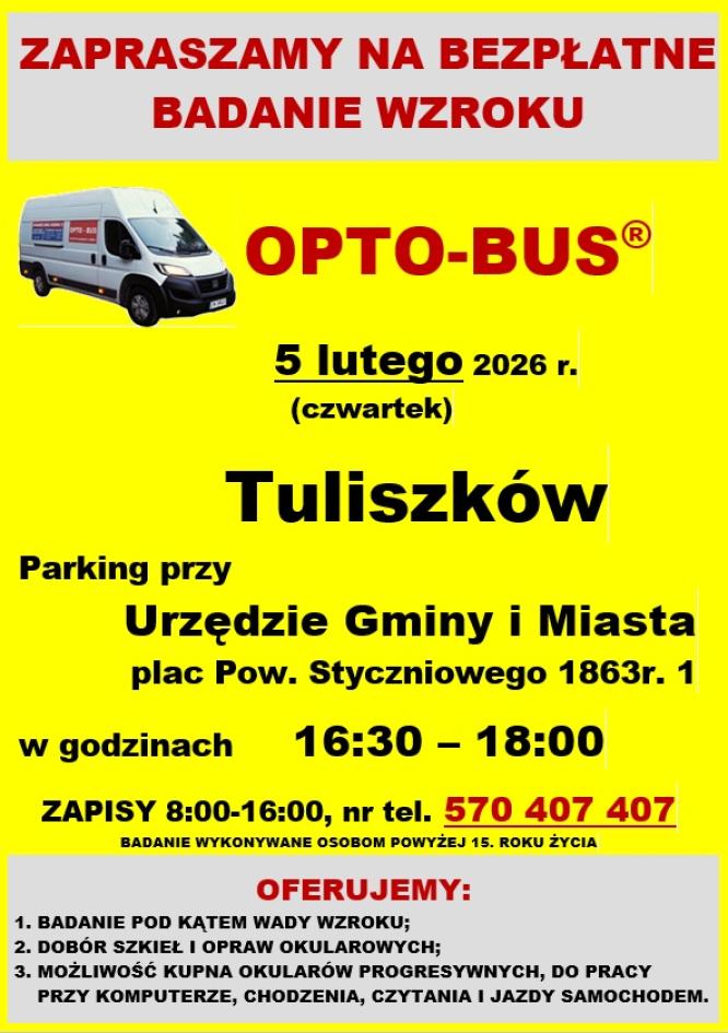 Bezpłatne badanie wzroku w Tuliszkowie!