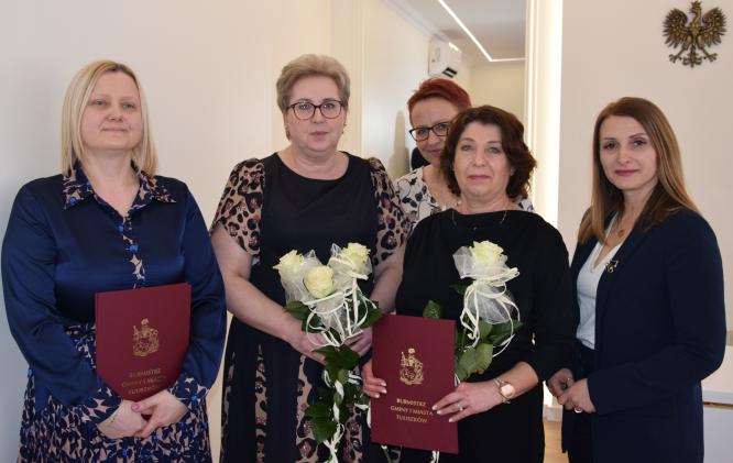 Uroczyste spotkanie w Urzędzie Gminy i Miasta w Tuliszkowie.