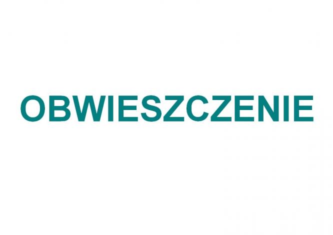 Obwieszczenie Starosty Tureckiego.