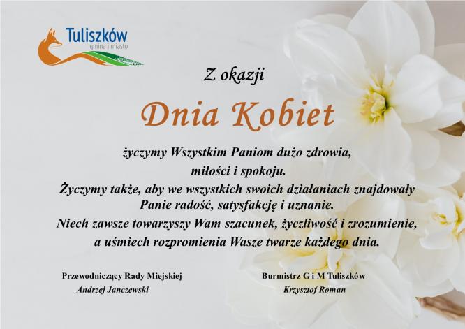 Życzenia z okazji Dnia Kobiet.